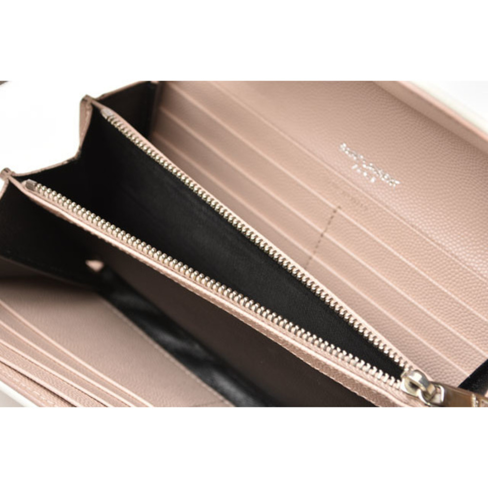 Saint Laurent Chain Wallet Long Wallet Evening Bag Leather Rose - Picture 6 of 8